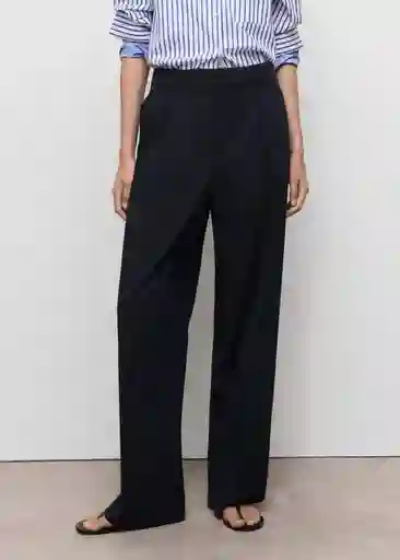 Pantalón Clare1 Navy Talla 38 Mujer Mango