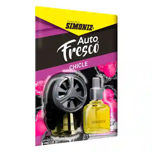 Simoniz Ambiental Auto Shick Ventilador Activo Chicle + Repuesto