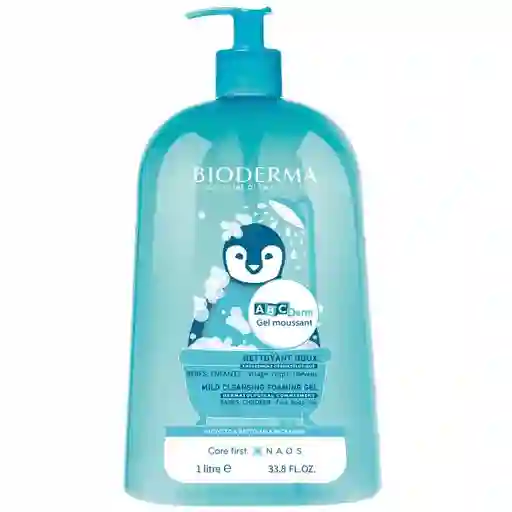 Bioderma Gel Limpiador Abcderm Espumoso Suave Para Bebés y Niños