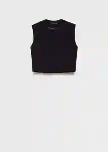 Chaleco Cagliari Negro Talla XS Mujer Mango