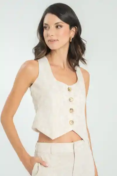 Chaleco Golden Color Beige Claro Talla XL Ragged