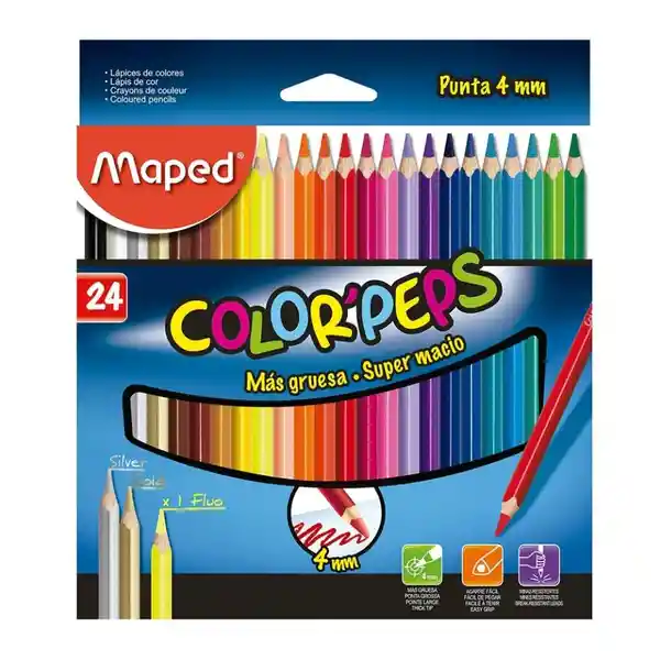 Lápices de Colores Maped Color Peps Triangulares