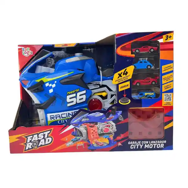 Toy Logic Juguete Transformable Fast Road Tipo Moto