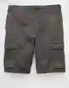 Bermuda Hombre Gris Talla: 34 7819020 American Eagle