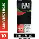 L&M Verde Rojo x 10 Cigarrillos