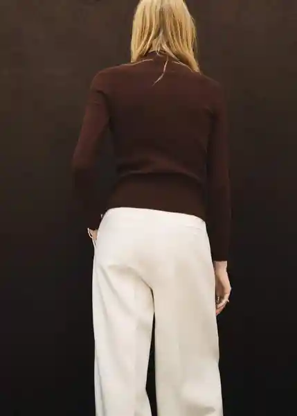 Cárdigan Twenties Chocolate Talla 18 Mujer Mango