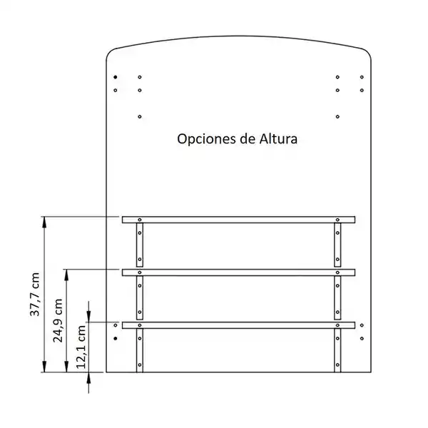 Muebles 2020 Cuna Multifuncional 4 en 1 Violeta Blanco