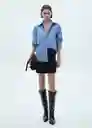 Falda Texas Negro Talla S Mujer Mango