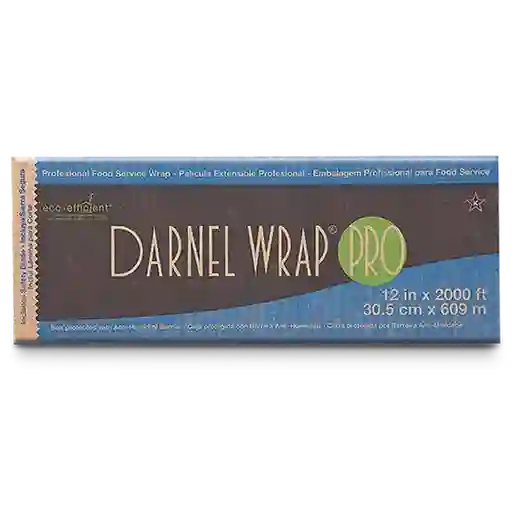 Darnel Wrap Película Plástica Prof Cutter Box 12" x 2000 Pies