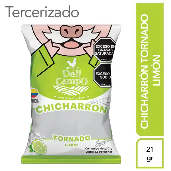 Deli Campo Chicharrón Tornado Limón