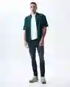 Camisa Hombre Verde Talla L 811G004_VER195420 Americanino