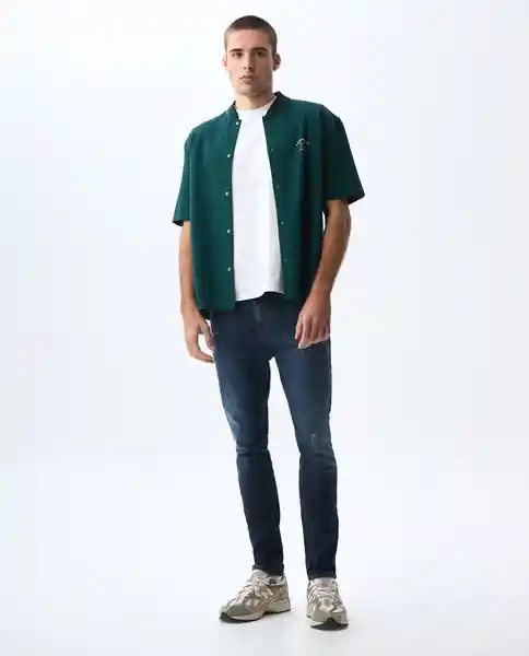 Camisa Hombre Verde Talla L 811G004_VER195420 Americanino