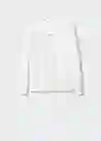 Buzo de Sudadera Pool Crew Off White Talla XL Hombre Mango