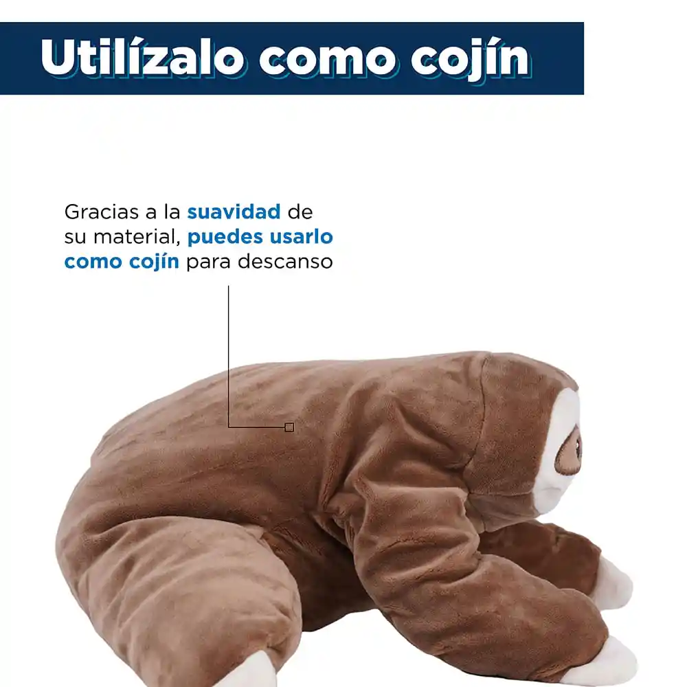 Peluche Oso Perezoso Mediano Café Miniso