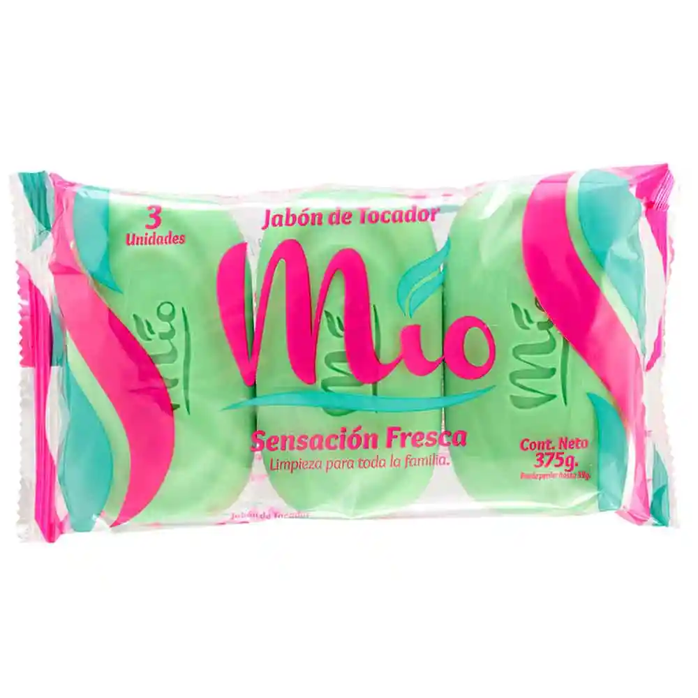 Jabón Mio Sensación Fresca 3 Unds X125 G