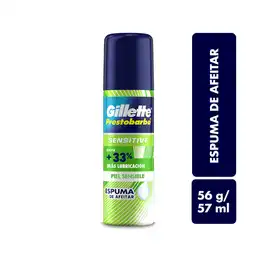 Gillette Espuma de Afeitar Prestobarba Sensitive para Piel Sensible