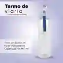 Miniso Botella de Vidrio Portátil Star Series Azul 380 mL