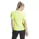 Adidas Camiseta Run it Tee Para Mujer Verde Talla XS