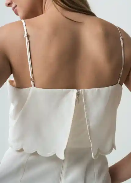 Enterizo Lulu Crudo Marfil Claro Talla S 462G385 Naf Naf