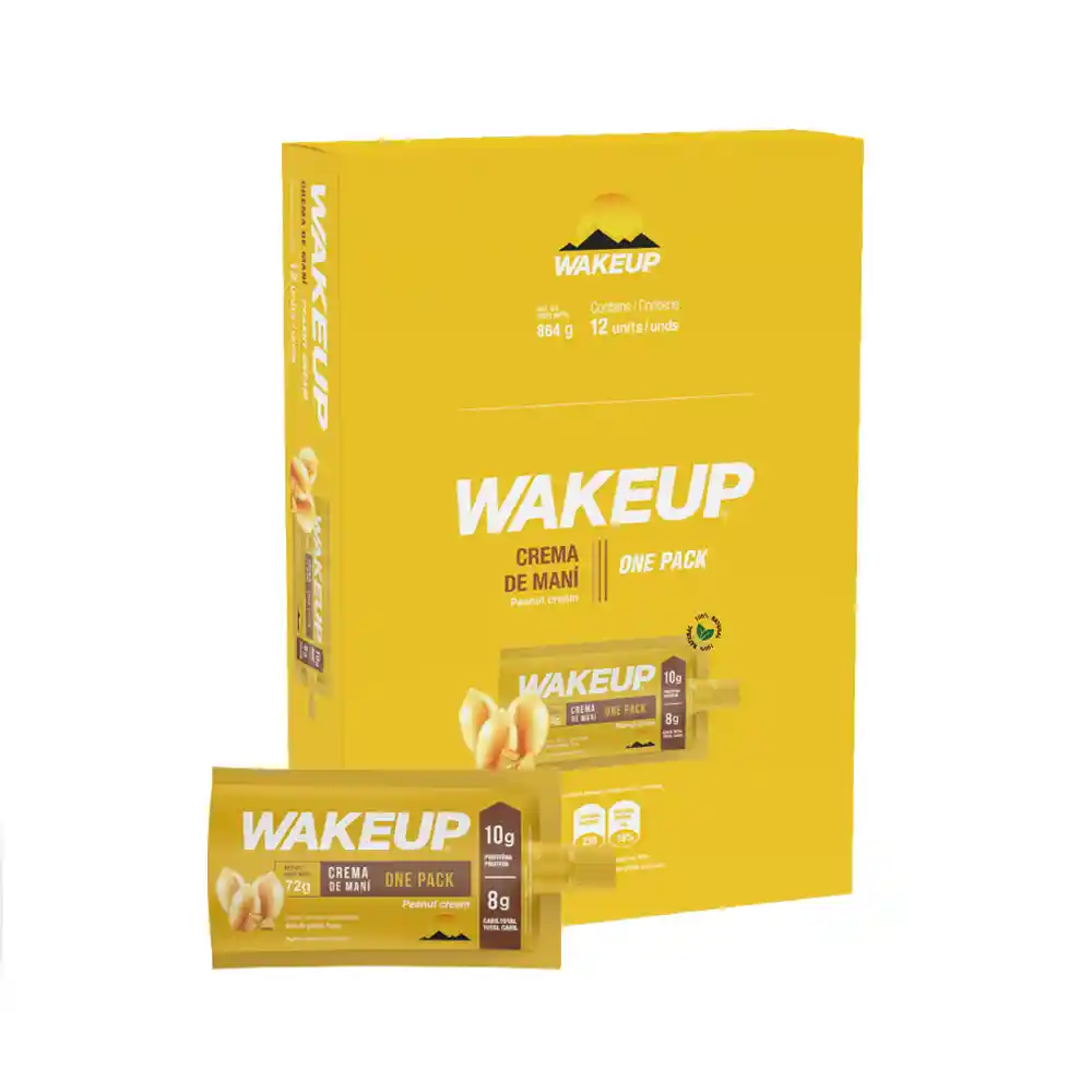 Wakeup Crema de Maní One Pack Natural