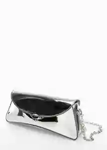 Bolso M Roe Plata Mujer Mango