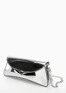 Bolso M Roe Plata Mujer Mango