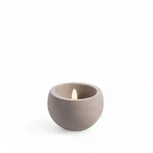Vela Led Cemento 5.5 cm x 8.5 cm Ambiente Gourmet
