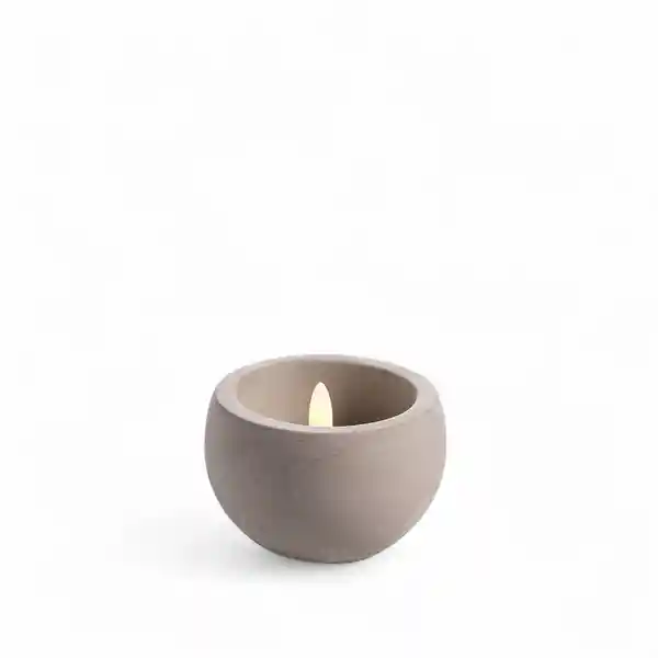 Vela Led Cemento 5.5 cm x 8.5 cm Ambiente Gourmet