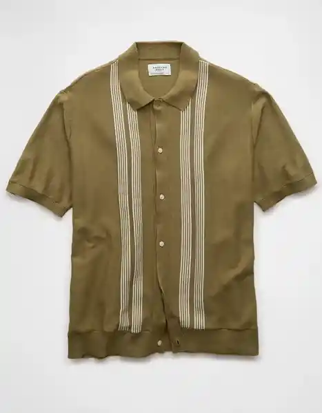 Suéter Tejido Hombre Verde Talla LARGE 1951300 American Eagle