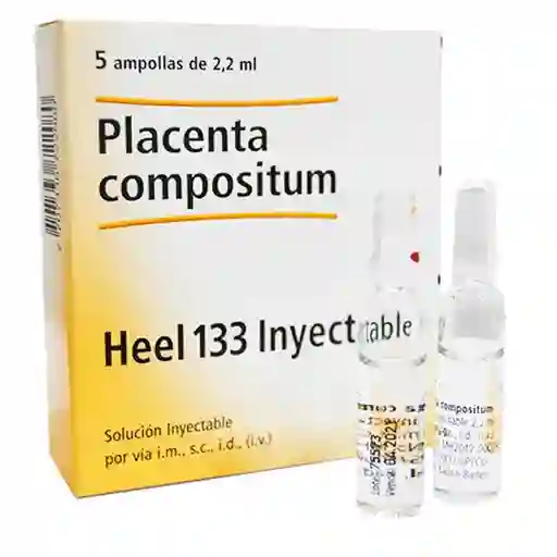 Placenta Compositum Medicamento Homeopático 5 Ampolletas