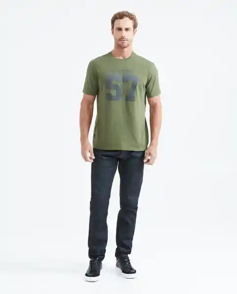 Camiseta Basic Masculino Verde Galeras Ultraoscuro M Chevignon