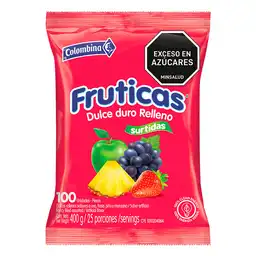 Fruticas Caramelo Dulce Duro Sabor a Frutas Surtidas
