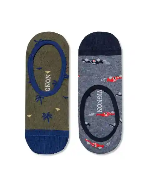 Pack Medias Invisible C. Masculino T. 10-12 Sur999998 Chevignon