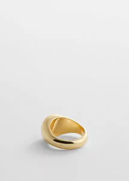 Anillo Gwen Oro Talla M Mujer Mango