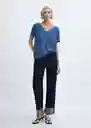 Camiseta Vispi Indigo Talla S Mujer Mango