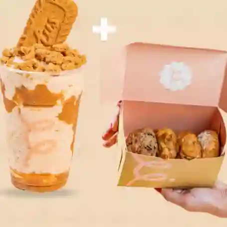 Malteada + 4 galletas para compartir