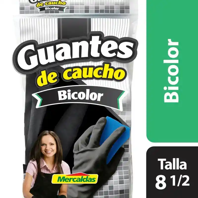 Mercaldas Guantes de Caucho Bicolor Talla 8.5