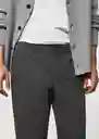 Pantalón Murlo Gris Talla 42 Hombre Mango