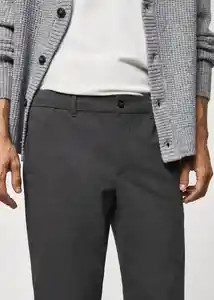 Pantalón Murlo Gris Talla 42 Hombre Mango