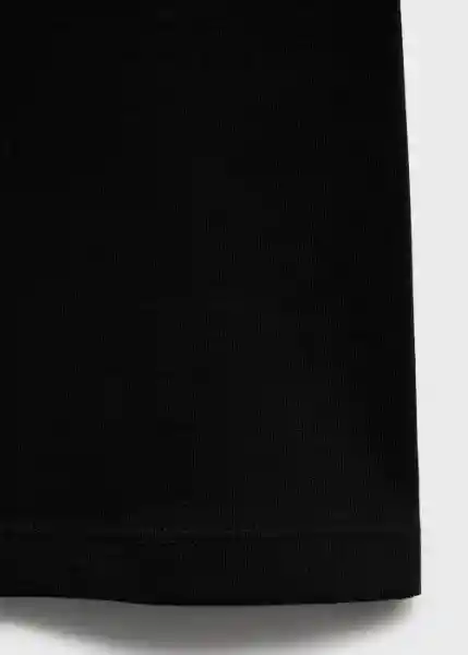 Camiseta Rita Negro Talla S Mujer Mango