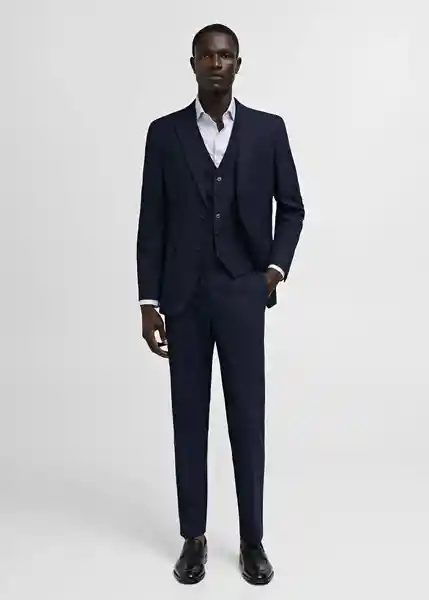 Camisa Selva Azul Talla XXL Hombre Mango