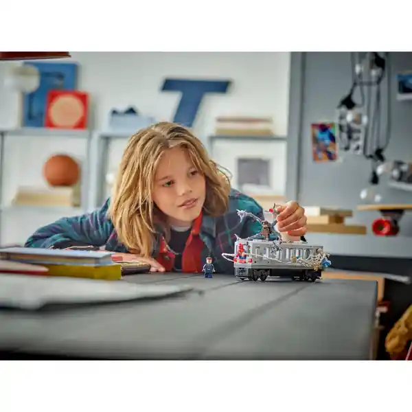 Set Construcción Spider-Man vs Doc Ock: Escena Del Tren Lego