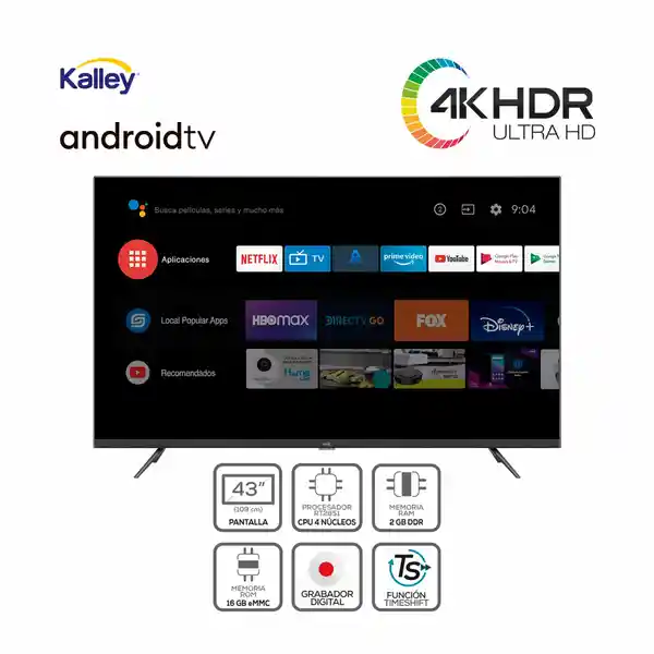 Kalley Televisor Led Uhd 4K Smart Tv 43"