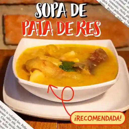Sopa de Pata de Res