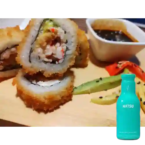Combo Tempura Roll + Hatsu Granada y Mora Azul 400 ml
