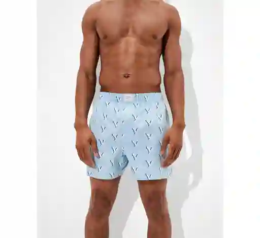 Bóxer Azul Talla Medium Hombre American Eagle