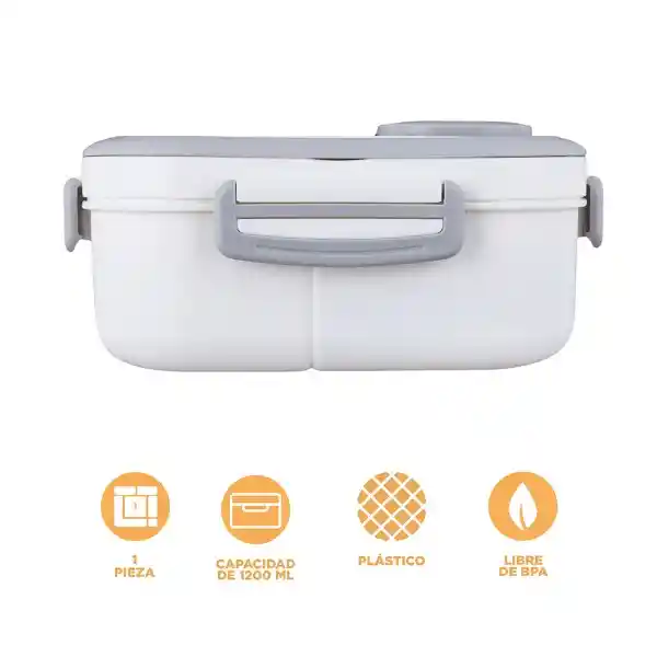 Contenedor Alimentos Doble Capa Con Asa 1200 mL Serie Miniso
