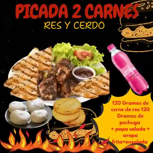 Picada 2 carnes ( res y cerdo )