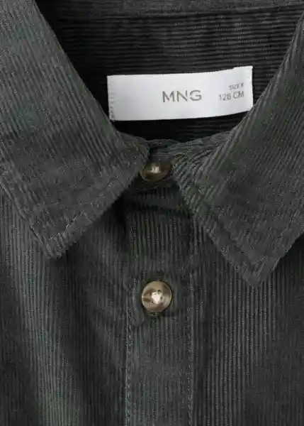 Camisa Coen Musgo Talla 09 Niños Mango