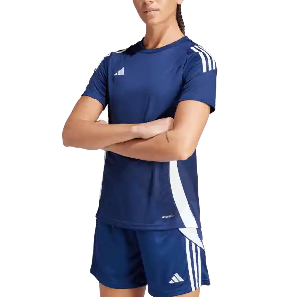 Adidas Camiseta Tiro24 Jsyw Equipo Fútbol Mujer Azul Talla L